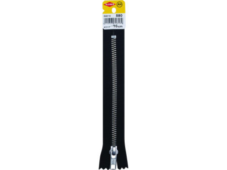 KLEIBER Fermeture à zip, métal, longueur: 160 mm, noir