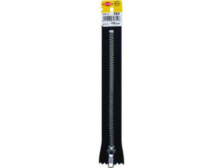 KLEIBER Fermeture à zip, métal, longueur: 180 mm, noir