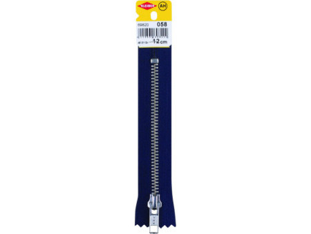KLEIBER Fermeture à zip, métal, longueur: 120 mm, marine