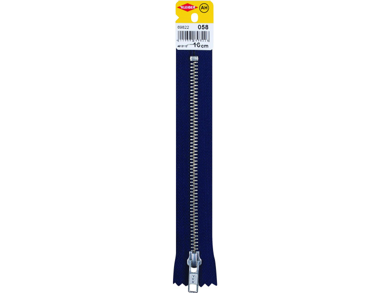 KLEIBER Fermeture à zip, métal, longueur: 160 mm, marine
