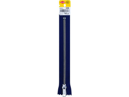 KLEIBER Fermeture à zip, métal, longueur: 180 mm, marine