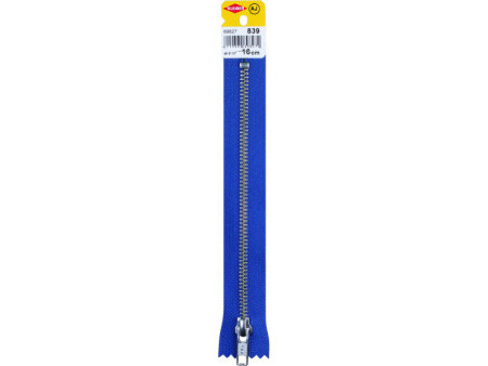 KLEIBER Fermeture à zip, métal, longueur: 180 mm, bleu jeans
