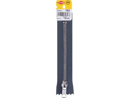 KLEIBER Fermeture à zip, métal, longueur: 120 mm, ardoise