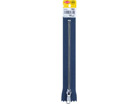 KLEIBER Fermeture à zip, métal, longueur: 160 mm, ardoise