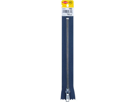 KLEIBER Fermeture à zip, métal, longueur: 180 mm, ardoise