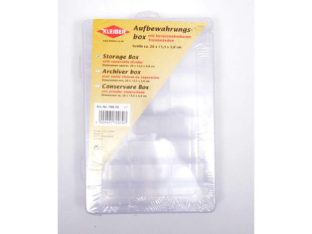 KLEIBER Boîte de rangement, 24 compartiments, transparent