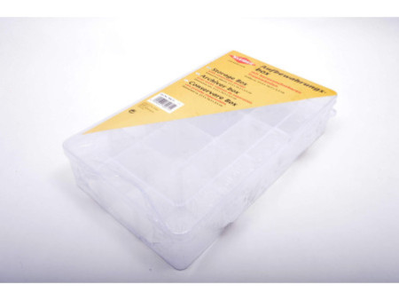 KLEIBER Boîte de rangement, 15 compartiments, transparent