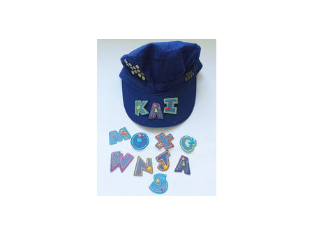 KLEIBER Applications 'Funny Box - Jeans Letters', 130 pièces