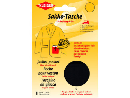 KLEIBER Poche pour veston de remplacement, noir