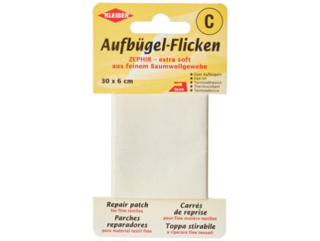 KLEIBER Patch thermocollant Zephir, 300 x 60 mm, crème