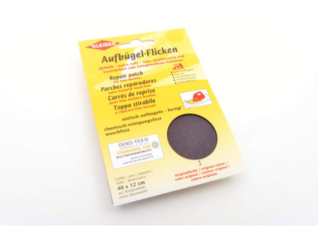 KLEIBER Patch thermocollant Zephir, 400 x 120 mm, gris foncé