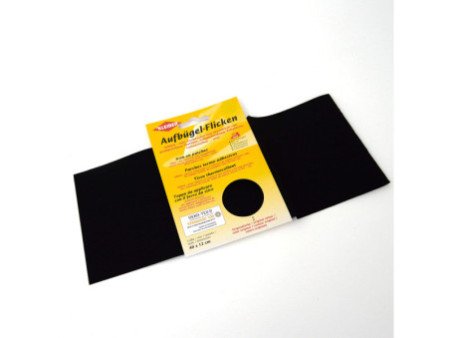 KLEIBER Patch thermocollant Köper, 400 x 120 mm, noir