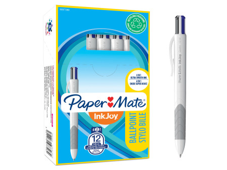Paper:Mate Stylo à bille 4 couleurs Inkjoy Quatro Standard