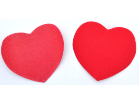KLEIBER Patch thermocollant pour jeans Coeur, rouge