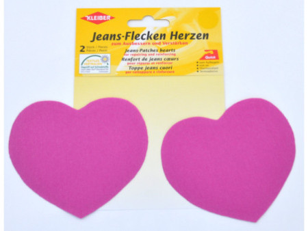 KLEIBER Patch thermocollant pour jeans Coeur, rose