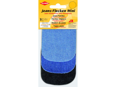 KLEIBER Mini patch thermocollant pour jeans, set 1, assorti