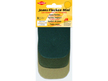 KLEIBER Mini patch thermocollant pour jeans, set 2, assorti