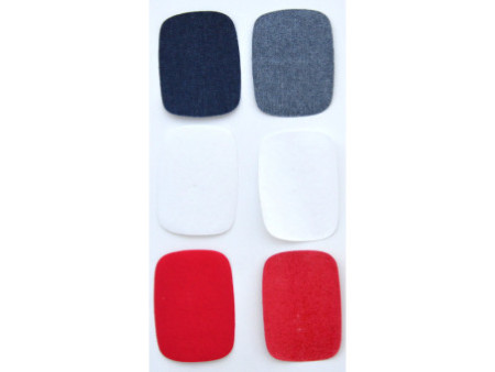 KLEIBER Mini patch thermocollant pour jeans, set 3, assorti