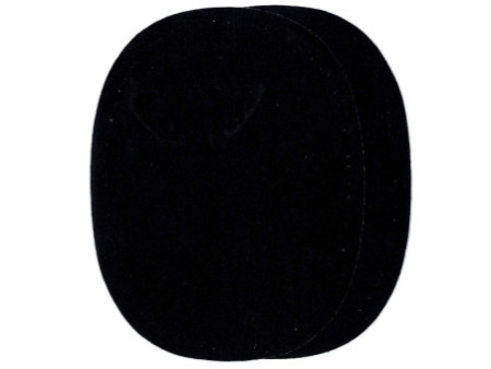 KLEIBER Patch thermocollant en velours, ovale, bleu foncé