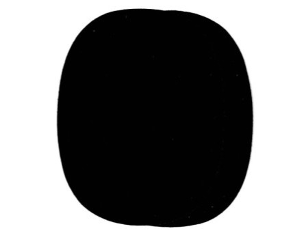 KLEIBER Patch thermocollant en velours, ovale, noir