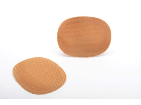 KLEIBER Mini patch thermocollant, fin velours côtelé, beige