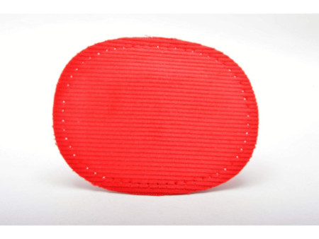 KLEIBER Mini patch thermocollant, fin velours côtelé, rouge
