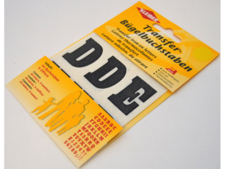 KLEIBER Lettres de transfert thermocollantes, 35x30 mm, noir