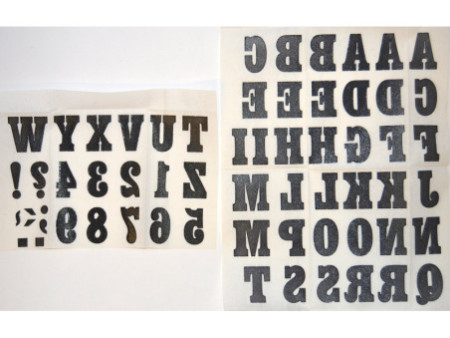 KLEIBER Lettres de transfert thermocollantes, 35x30 mm, noir