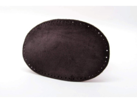 KLEIBER Patch à coudre en daim, 155 x 100 mm, gris foncé