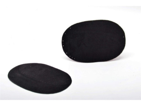 KLEIBER Patch à coudre en daim, 155 x 100 mm, noir