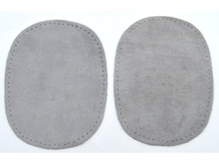 KLEIBER Patch à coudre en daim, 155 x 100 mm, gris