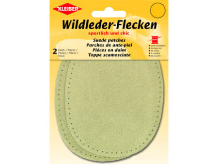 KLEIBER Patch à coudre en daim, 125 x 100 mm, beige