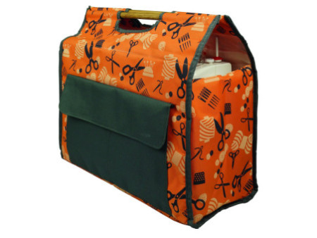 KLEIBER Sac pour machine à coudre, orange/gris