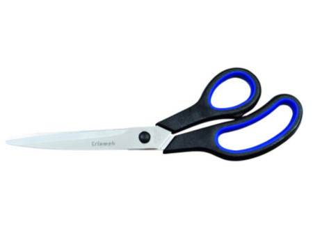 KLEIBER Ciseaux universels Triumph, ronds, 250 mm, noir/bleu