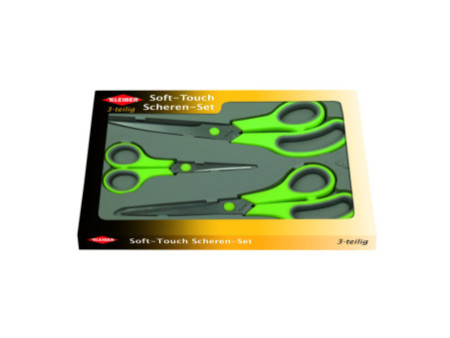 KLEIBER Kit de ciseaux, ronds, 3 pièces