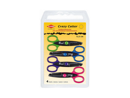 KLEIBER Kit de ciseaux cranteurs Crazy Cutter, kit de 4