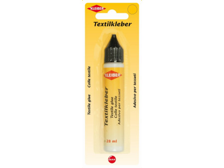 KLEIBER Colle pour textiles, transparent, tube de 28 ml