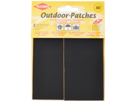 KLEIBER Patch d'extérieur, autocollant, 65 x 120 mm, noir