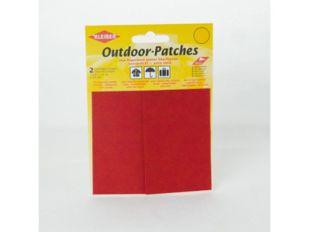 KLEIBER Patch d'extérieur, autocollant, 65 x 120 mm, rouge