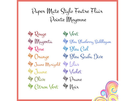 Paper:Mate Stylo feutre Flair Original, pochette de 16