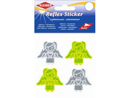 KLEIBER Sticker réflechissant 'Ange', argent/jaune