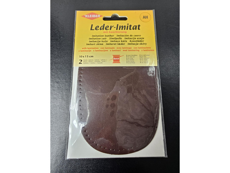 KLEIBER Patch imitation cuir avec doublure, brun