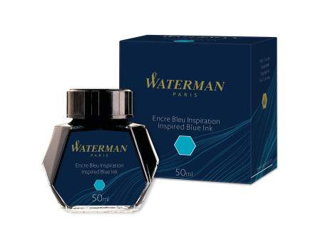 WATERMAN Flacon d'encre, contenu: 50 ml, bleu inspiration