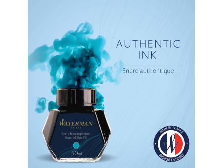 WATERMAN Flacon d'encre, contenu: 50 ml, bleu inspiration