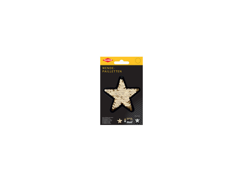KLEIBER Etoile en sequins réversibles, beige-argent/rose