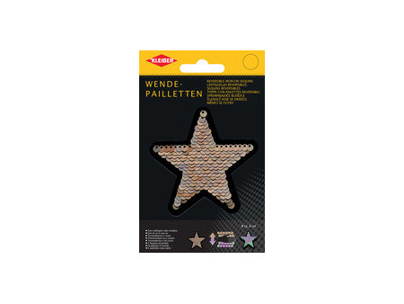 KLEIBER Etoile en sequins réversibles, beige-argent/rose