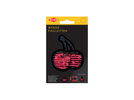 KLEIBER Cerises en sequins réversibles, rose-vert