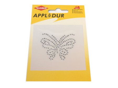 KLEIBER Application strass 'Papillon', 55 x 60 mm