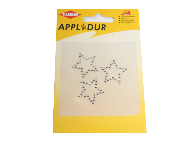 KLEIBER Application strass '3 étoiles', 55 x 55 mm