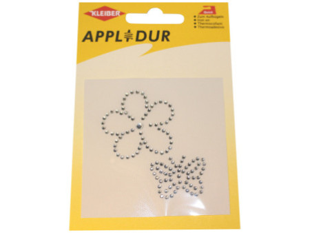 KLEIBER Application strass 'Fleur & papillon', 60 x 65 m